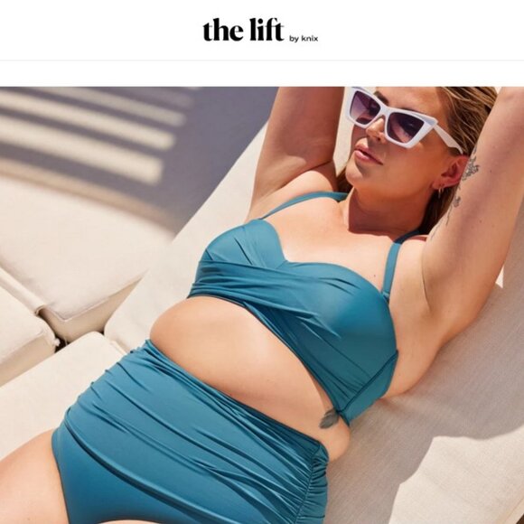 KNIX Sz Large Wrap Sculpt Bandeau Bikini Top swim suit - Picture 1 of 12